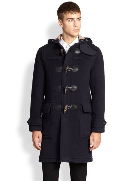 burberry duffle coat mens uk|Burberry cashmere coat men's.